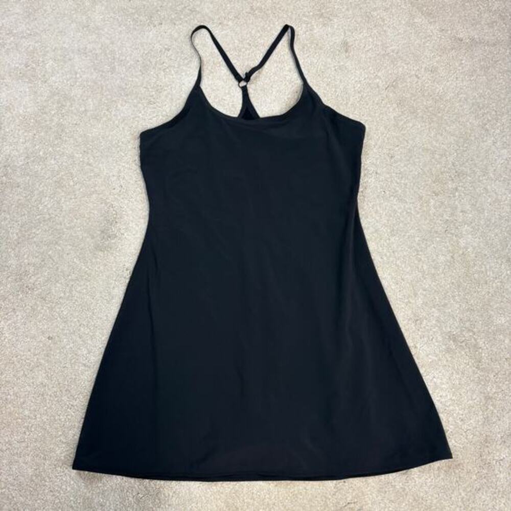 Outdoor Voices The Exercise Dress Black Built-In Shorts Size L